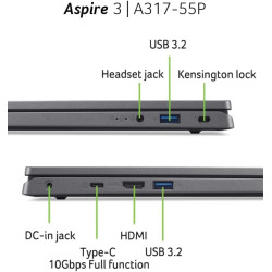 Ordinateur Portable - Acer Aspire 3 A317-55P-36YL