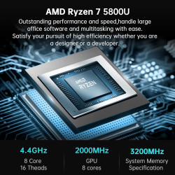 Mini computador - NiPoGi Mini PC - AM02PRO